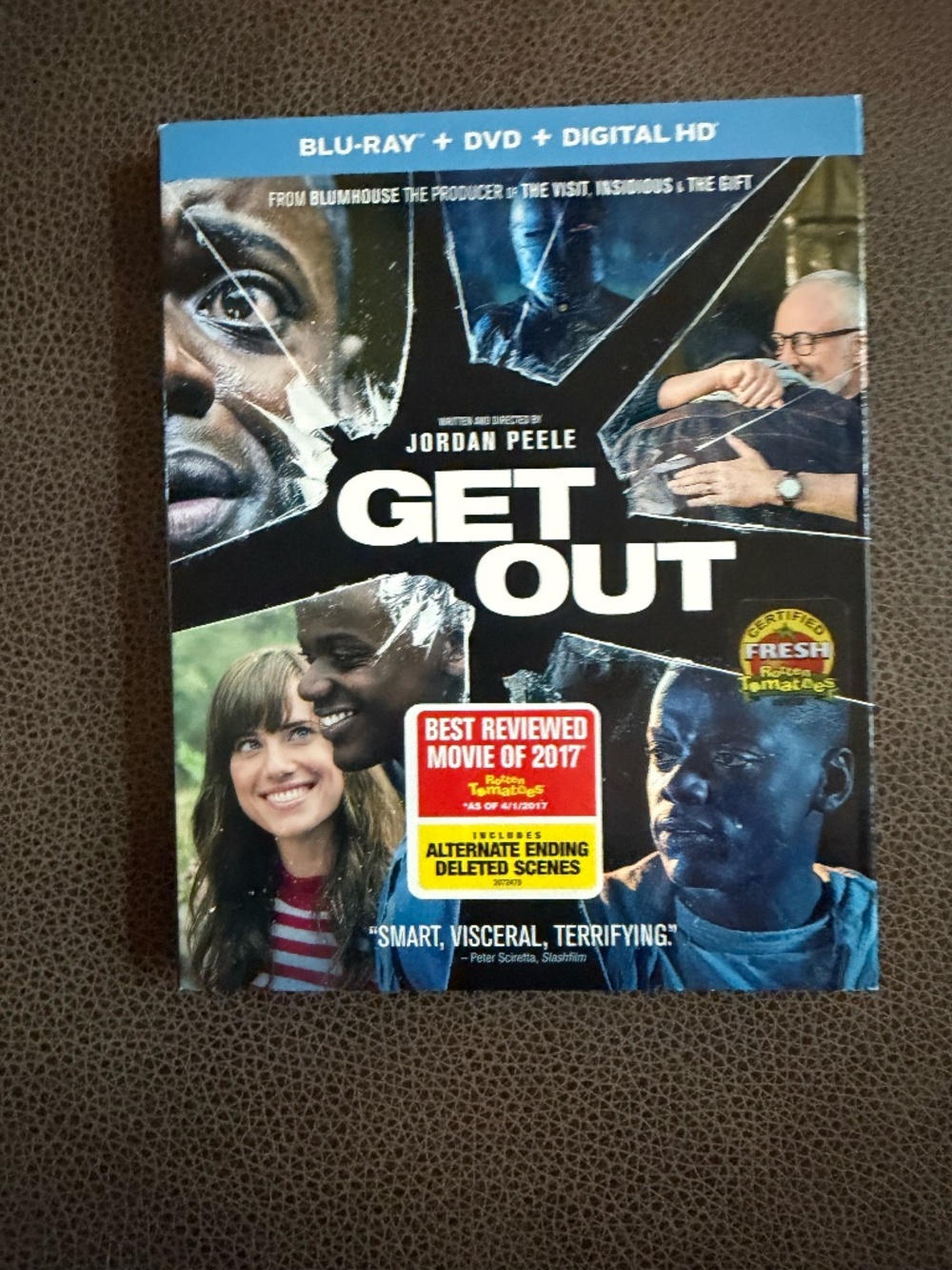 Get Out (2017) Blu-ray + DVD New Factory Sealed with Slipcover